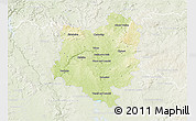 Physical 3D Map of Tábor, lighten