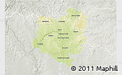 Physical 3D Map of Tábor, lighten, semi-desaturated