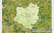 Physical 3D Map of Tábor, satellite outside