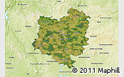 Satellite 3D Map of Tábor, physical outside