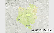 Physical Map of Tábor, lighten, semi-desaturated