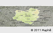 Physical Panoramic Map of Tábor, darken, semi-desaturated
