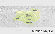 Physical Panoramic Map of Tábor, lighten, desaturated