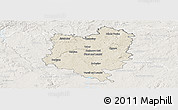 Shaded Relief Panoramic Map of Tábor, lighten