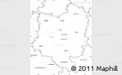 Blank Simple Map of Tábor