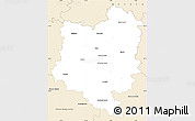 Classic Style Simple Map of Tábor