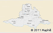 Classic Style 3D Map of Jihomoravský kraj, single color outside