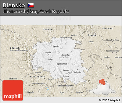 Classic Style 3D Map of Blansko