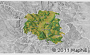 Satellite 3D Map of Blansko, lighten, desaturated