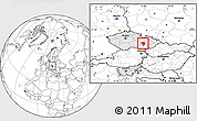 Blank Location Map of Blansko, highlighted country