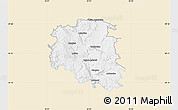 Classic Style Map of Blansko, single color outside