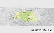 Physical Panoramic Map of Blansko, lighten, desaturated