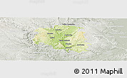 Physical Panoramic Map of Blansko, lighten, semi-desaturated