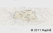Shaded Relief Panoramic Map of Blansko, lighten