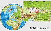 Physical Location Map of Brno-venkov, highlighted country