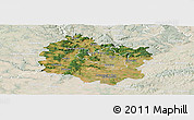 Satellite Panoramic Map of Brno-venkov, lighten