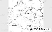 Blank Simple Map of Brno-venkov