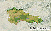 Satellite 3D Map of Hodonín, lighten