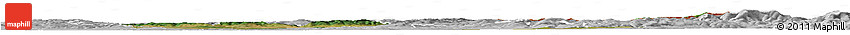 Satellite Horizon Map of Hodonín, lighten, desaturated