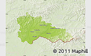 Physical Map of Hodonín, lighten