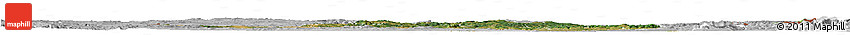 Satellite Horizon Map of Jihomoravský Kraj, lighten, desaturated