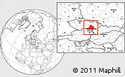 Blank Location Map of Jihomoravský kraj