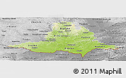 Physical Panoramic Map of Jihomoravský kraj, desaturated