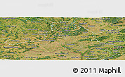 Satellite Panoramic Map of Jihomoravský kraj