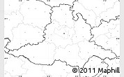 Blank Simple Map of Jihomoravský kraj, no labels