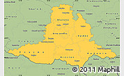 Savanna Style Simple Map of Jihomoravský kraj