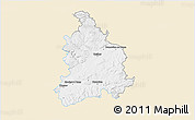 Classic Style 3D Map of Vyškov, single color outside