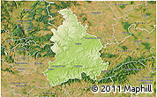 Physical 3D Map of Vyškov, satellite outside