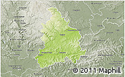 Physical 3D Map of Vyškov, semi-desaturated