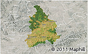 Satellite 3D Map of Vyškov, lighten, semi-desaturated