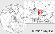 Blank Location Map of Vyškov, highlighted country, highlighted parent region