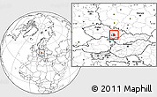 Blank Location Map of Vyškov, highlighted parent region