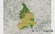 Satellite Map of Vyškov, lighten, semi-desaturated