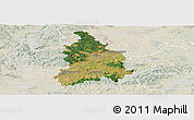 Satellite Panoramic Map of Vyškov, lighten