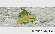 Satellite Panoramic Map of Vyškov, lighten, semi-desaturated