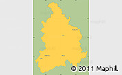 Savanna Style Simple Map of Vyškov, single color outside