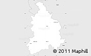 Silver Style Simple Map of Vyškov