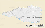 Classic Style 3D Map of Znojmo, single color outside