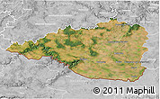 Satellite 3D Map of Znojmo, lighten, desaturated