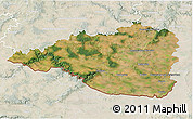 Satellite 3D Map of Znojmo, lighten