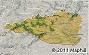 Satellite 3D Map of Znojmo, lighten, semi-desaturated