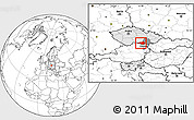 Blank Location Map of Znojmo, highlighted country, highlighted parent region