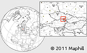 Blank Location Map of Znojmo, highlighted parent region