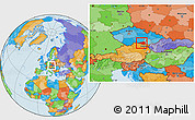 Political Location Map of Znojmo