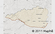 Shaded Relief Map of Znojmo, lighten, semi-desaturated