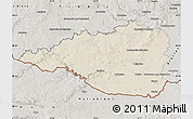 Shaded Relief Map of Znojmo, semi-desaturated